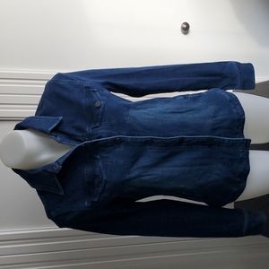 Liverpool Jean Shirt, size S, stretch denim.